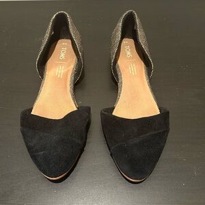 Tom’s Suede and Woven Flats Size 8W